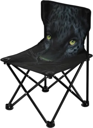 Cool Black Panther Camping Chairs Lightweight Folding Chairs Portable Lawn Chairs,Carry Bag Included for Outdoor Camp Hiking, Beach, and Picnics