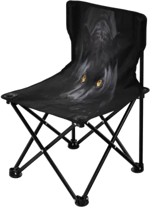 Cool Panther Black Leopard Camping Chair Lightweight Portable Folding Chair Beach Chair with Carry Bag for Outdoor Adventures Patio and Picnics