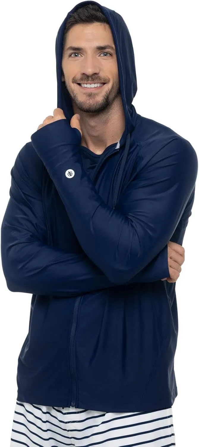Coolibar UPF 50  Men's Ocala Swim Hoodie - Sun Protective