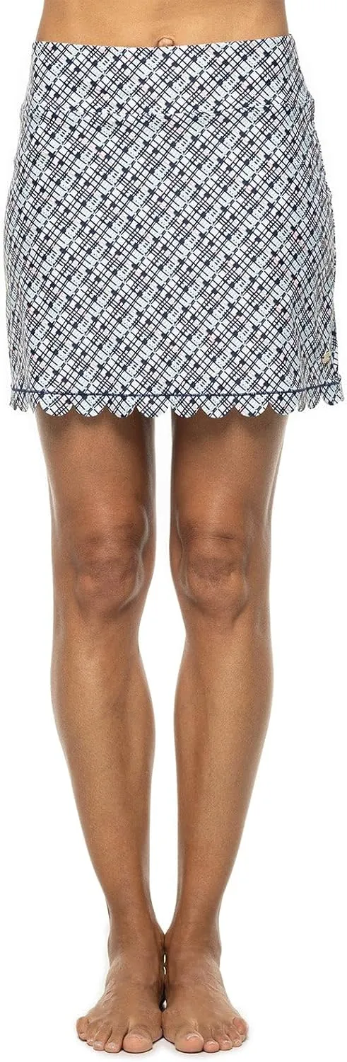 Coolibar UPF 50  Women's Sea Fan Scallop Skort - Sun Protective