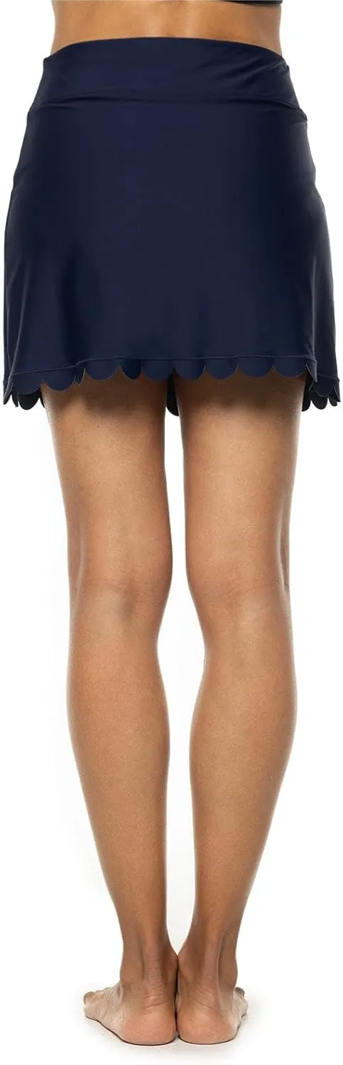 Coolibar UPF 50  Women's Sea Fan Scallop Skort - Sun Protective