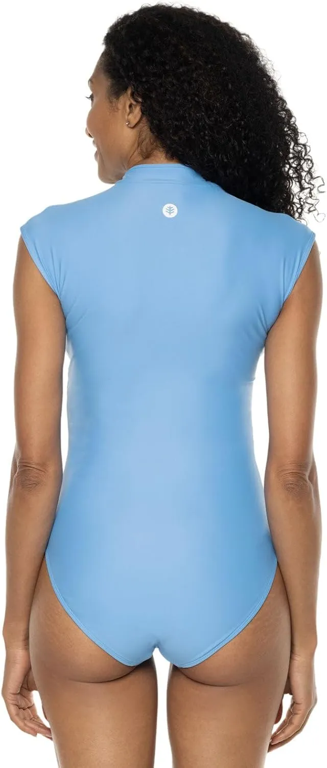 Coolibar UPF 50  Women's Sweetwater Cap Sleeve One Piece - Sun Protective