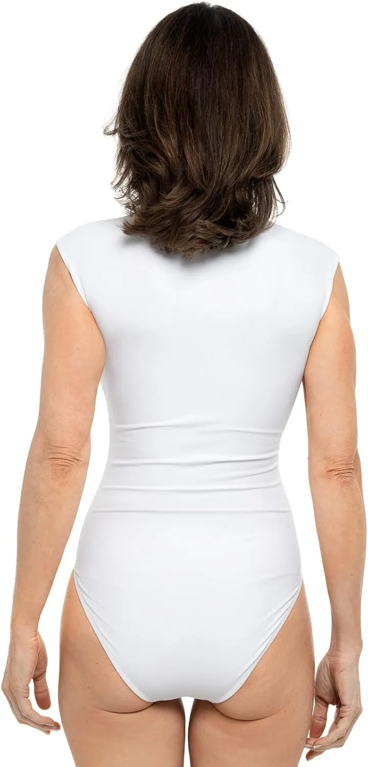 Coolibar UPF 50  Women's Sweetwater Cap Sleeve One Piece - Sun Protective