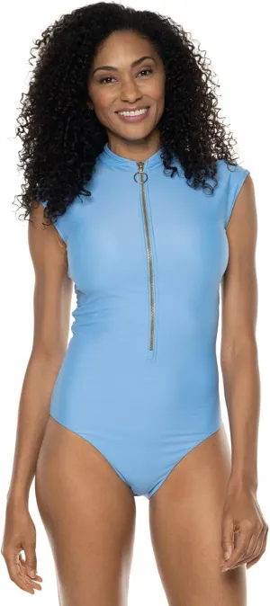 Coolibar UPF 50  Women's Sweetwater Cap Sleeve One Piece - Sun Protective