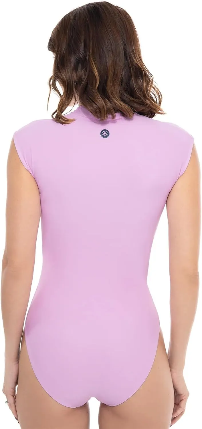 Coolibar UPF 50  Women's Sweetwater Cap Sleeve One Piece - Sun Protective