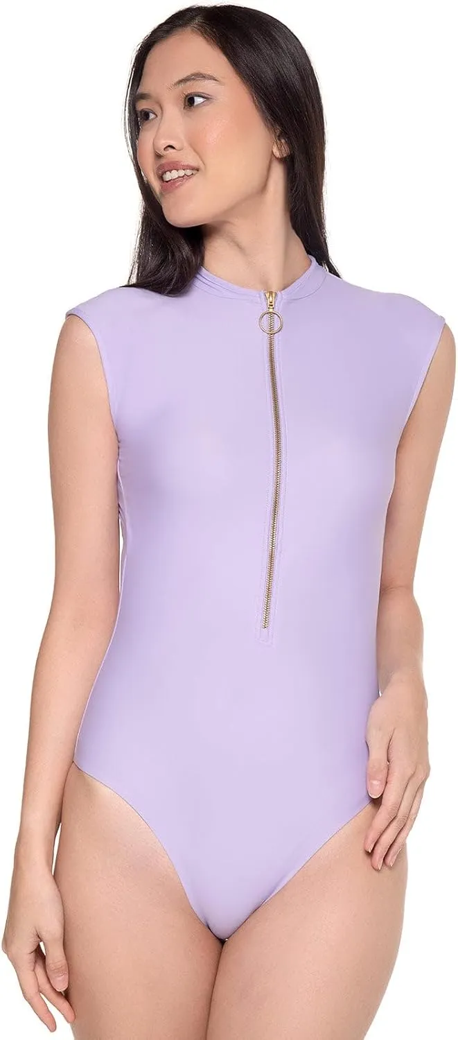 Coolibar UPF 50  Women's Sweetwater Cap Sleeve One Piece - Sun Protective