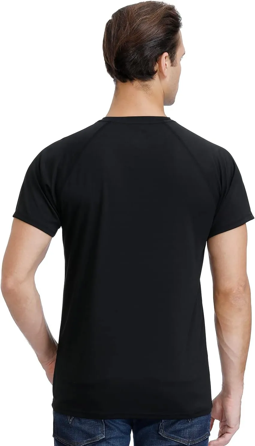 Corna Men's Short Sleeve T-Shirts, Lightweight Men's Workout Shirt, UPF 50  Sun Protection Athletic Dry Fit Shirts for Men