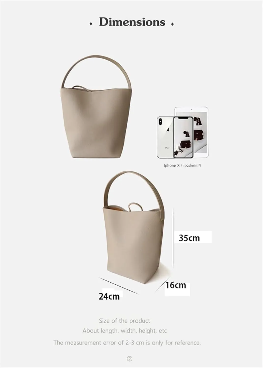 Cowhide Bucket Bag Large Capacity One Shoulder Genuine Leather Tote Bag Crossbody Bag Handbag(03)