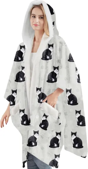 Cozy Sherpa Snugg Wrap for Women - Soft Fleece Blanket Hoodie - 32 Dog and Cat Breeds - Warm Lightweight Gift for Pet Lovers