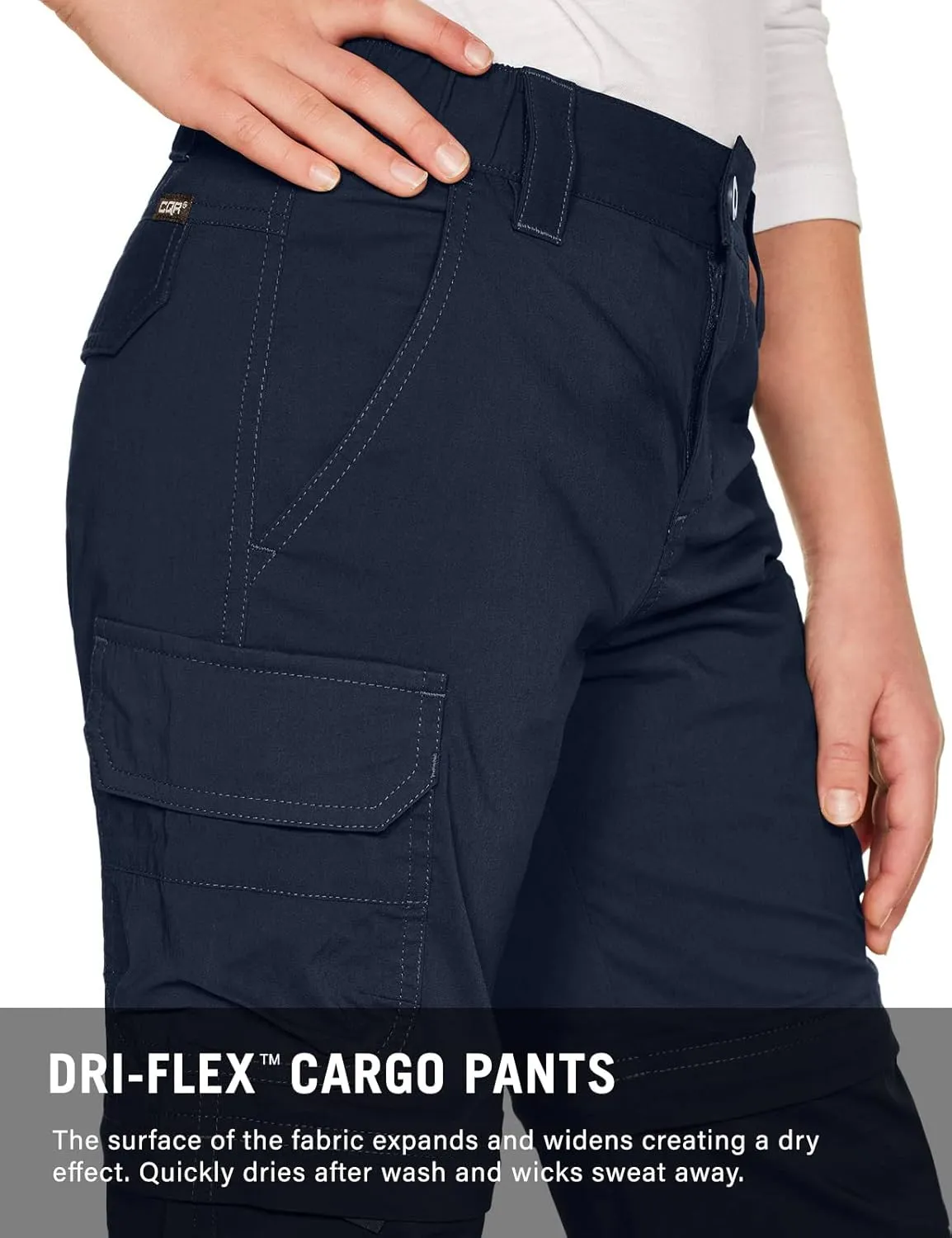 CQR Kids Youth Hiking Cargo Pants, UPF 50  Quick Dry Convertible Zip Off Pants, Outdoor Camping Pants