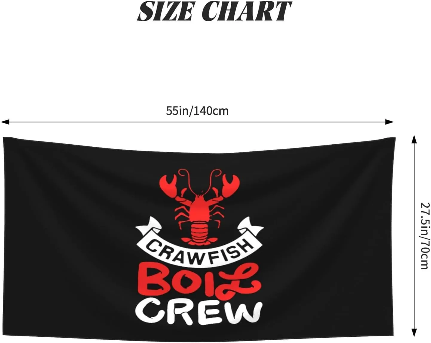 Crawfish Boil Crew Beach Towel 27.5x55 Inches - Ultra Soft Quick Dry Sand Towel, Lightweight Large Bath Towel for Pool, Summer, Travel
