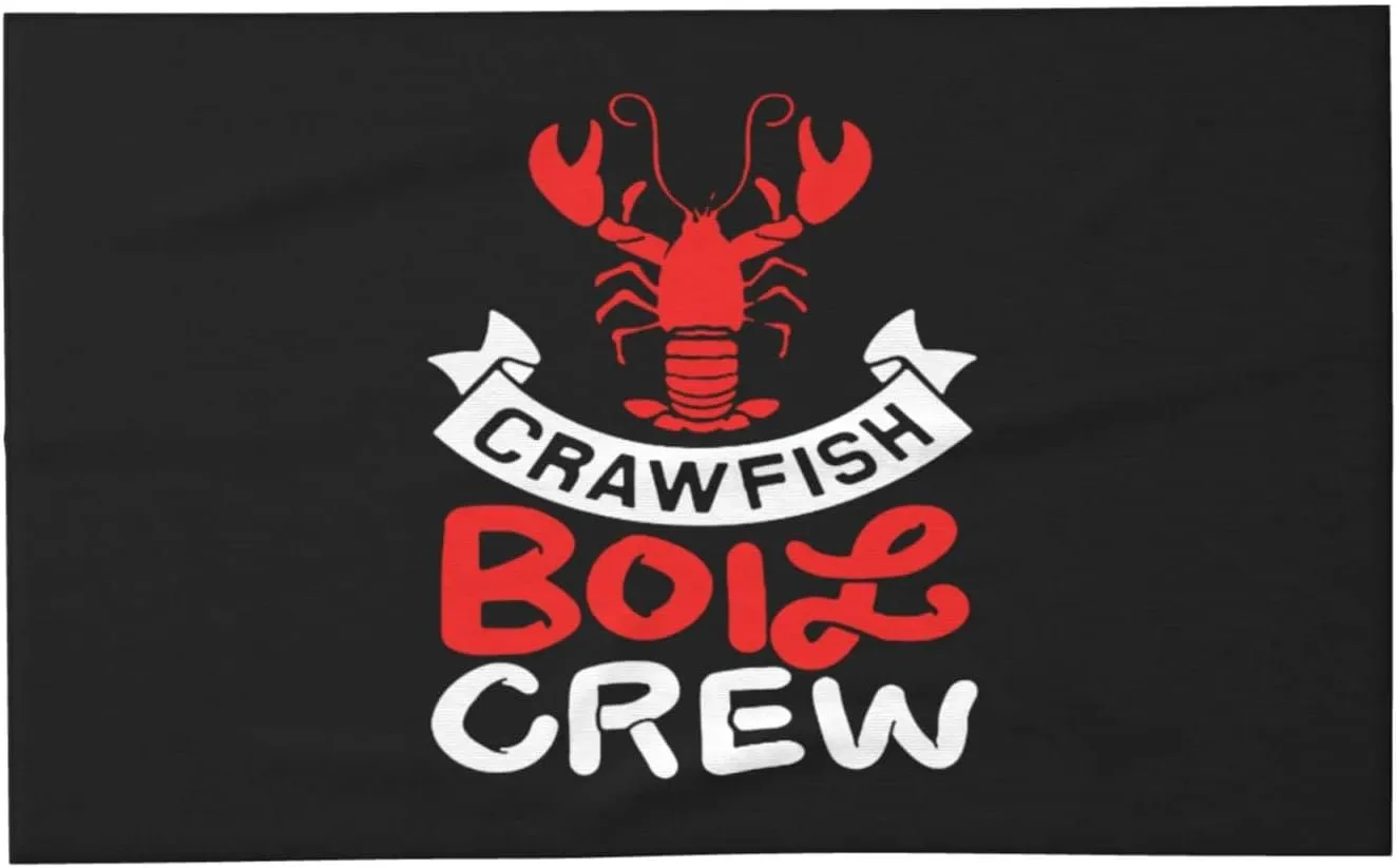 Crawfish Boil Crew Beach Towels Vacation Essentials Quick Dry Sand Free Oversized Bath Pool Swim Towel Extra Large Absorbent Bathroom Towels Adult Travel Accessories