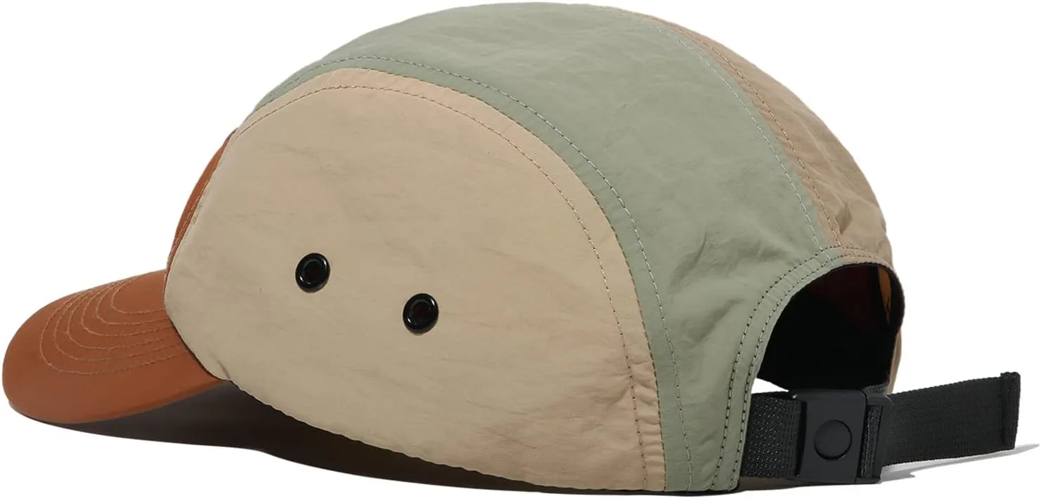 Croogo Men's 5 Panel Multi Color Baseball Cap UPF 50  Outdoor Trucker Hats Nylon Lightweight Golf Sports Cap Visor Hiphop Cap