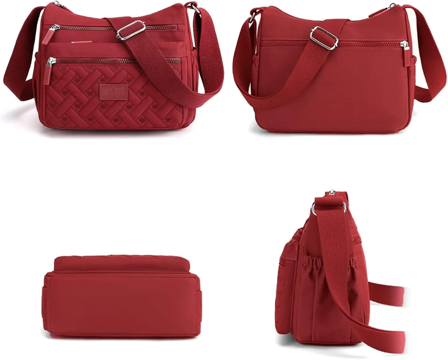 Crossbody Bag Womens Multi Pocket Casual Waterproof Shoulder Messenger Bag Handbag for Daily Use Travel