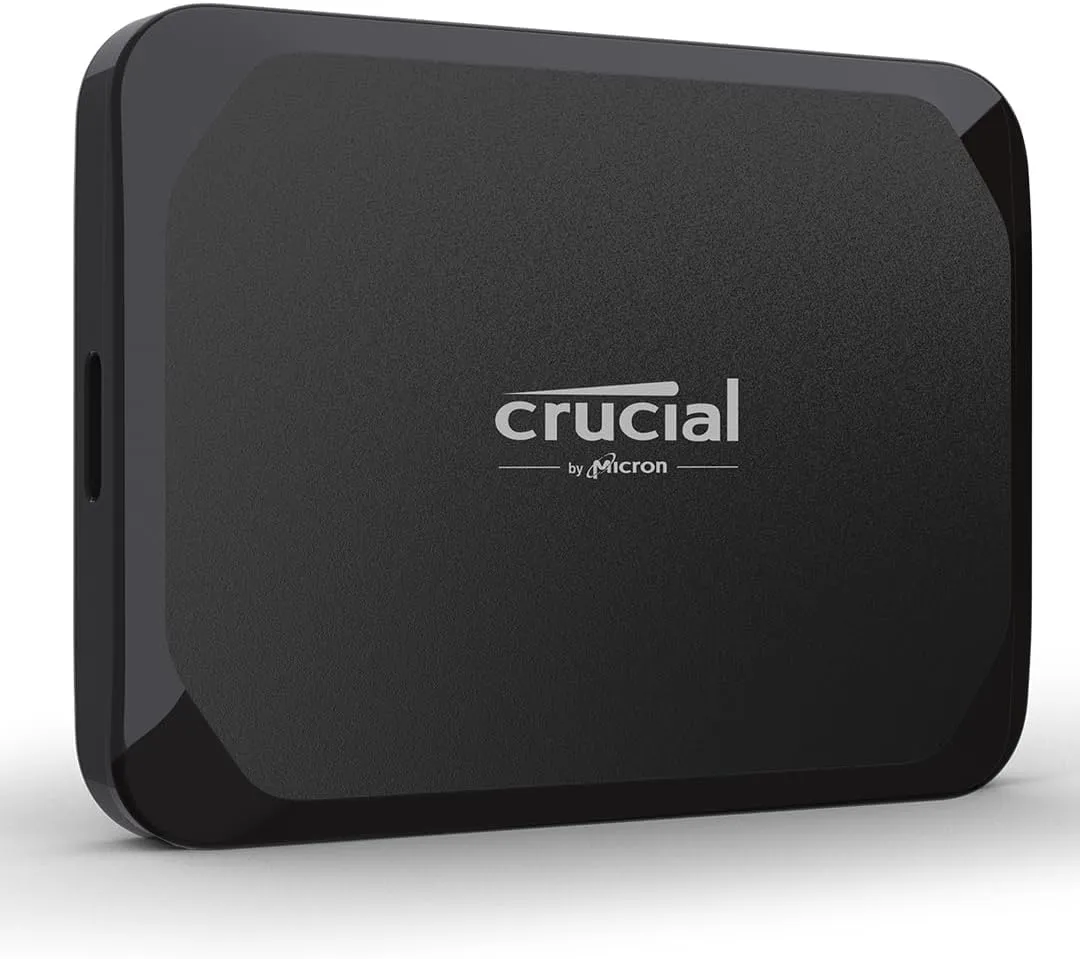 Crucial X9 4TB Portable SSD, Up to 1050MB/s, USB 3.2 USB-C, External Solid State Drive, Compatible with Windows, Mac, & Android, Reliable Storage for Games, Files, & Backups, Black - CT4000X9SSD902