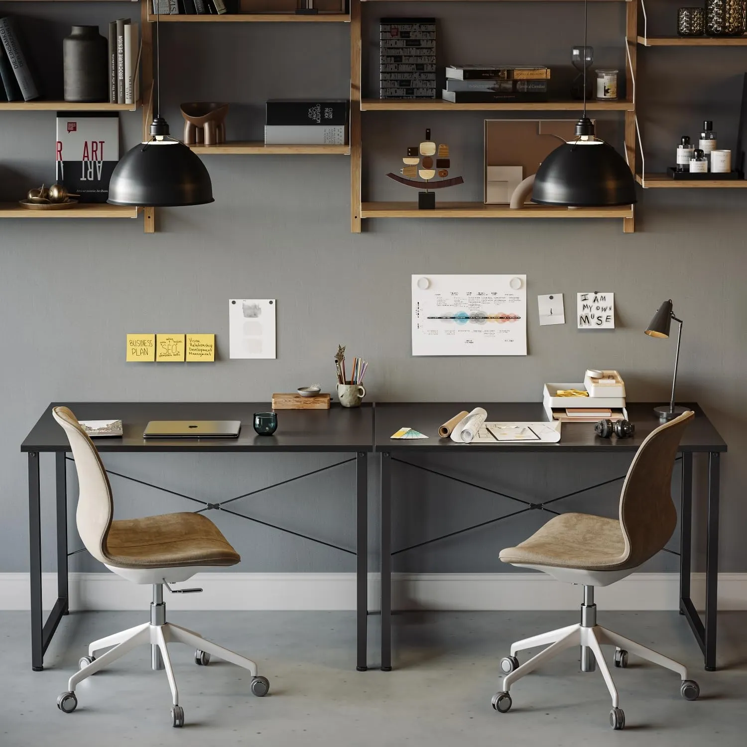 Cubiker Small Computer Desk, 32 inch Home Office Kids Desk for Bedroom and Small Spaces, Modern Simple Cheap Table for Studying, Writing, Working, Black