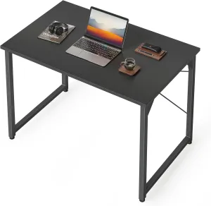 Cubiker Small Computer Desk, 32 inch Home Office Kids Desk for Bedroom and Small Spaces, Modern Simple Cheap Table for Studying, Writing, Working, Black