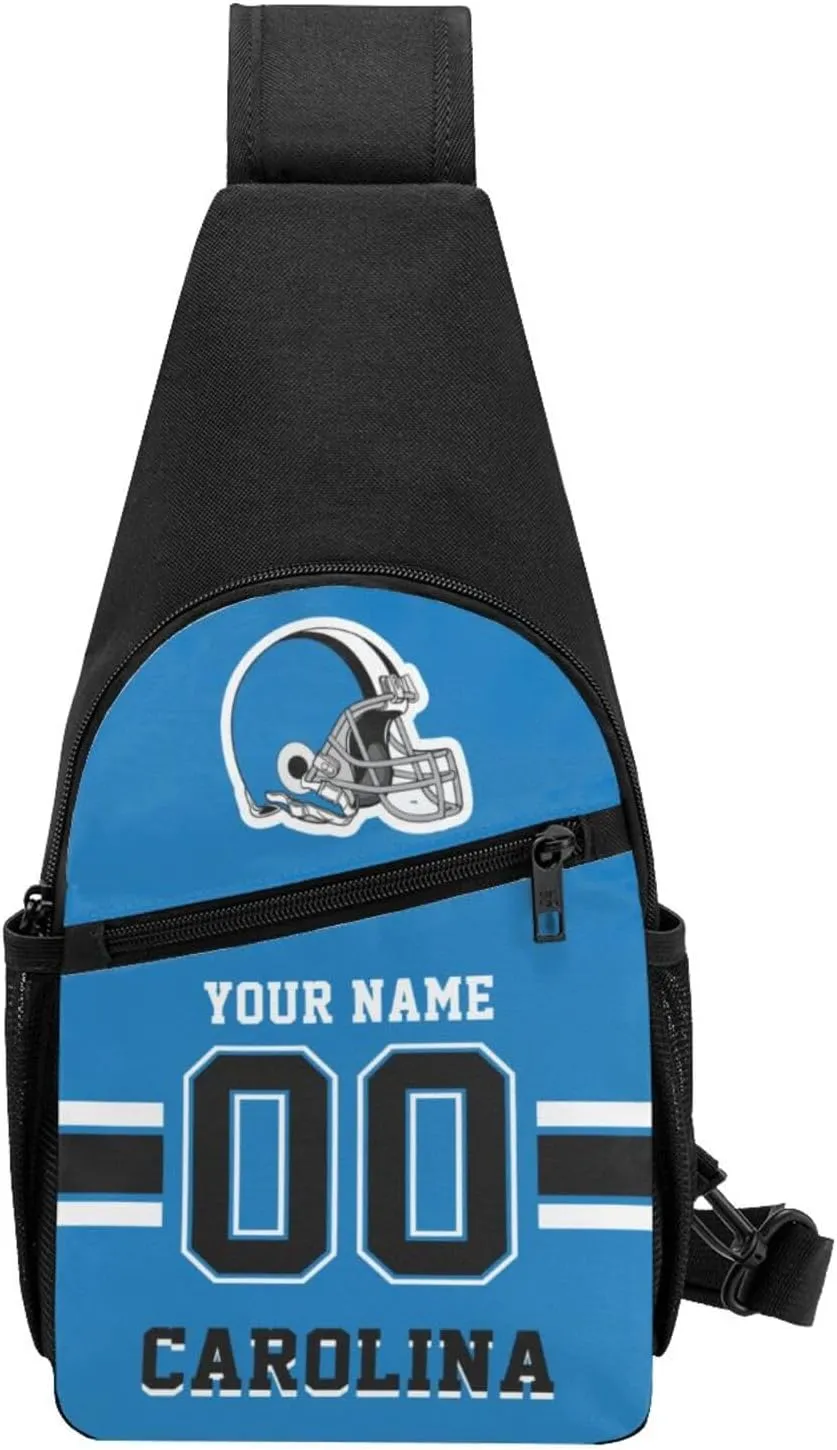Custom Sling Bag, Personalized Crossbody Bags with Name and Number, Customize Sling Shoulder Backpack