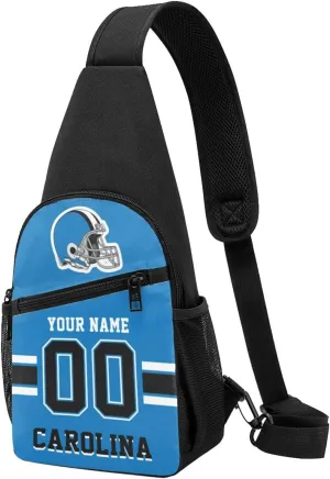 Custom Sling Bag, Personalized Crossbody Bags with Name and Number, Customize Sling Shoulder Backpack