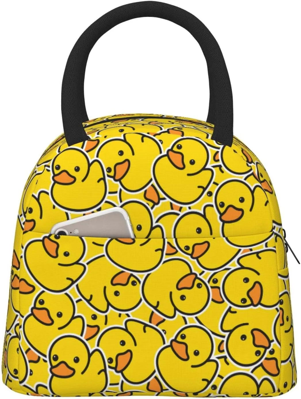 Cute Cartoon Duck Insulated Lunch Bag Handbag lunchbox Food Container Gourmet Tote for School Office Work Picnic Travel