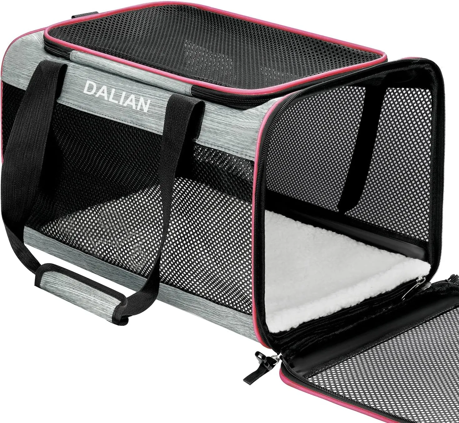 DALIAN Cat,Dog ​Soft-Sided Carriers,Cat Carrier Airline Approved Pet Carrier,Dog Carrier Soft-Sided Pet Travel Carrier Maximum Pet Weight 18 Pounds