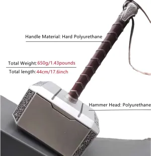 damdos Halloween Prop Cosplay Hammer, PU Foam Axe Hammer Costume Weapon Birthdays Gifts