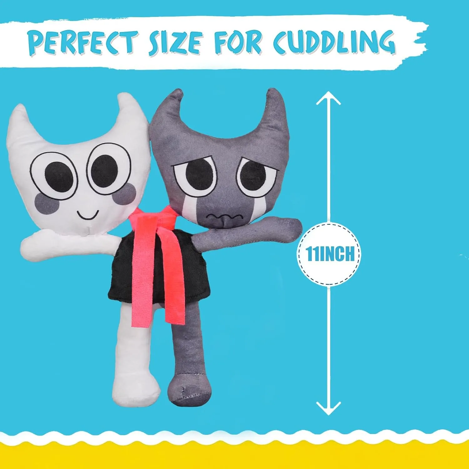 Dandy's World Plush, Razzle Dazzle Plush Horror Game Stuffed Animal Pillow, Home Decor for Game Lovers