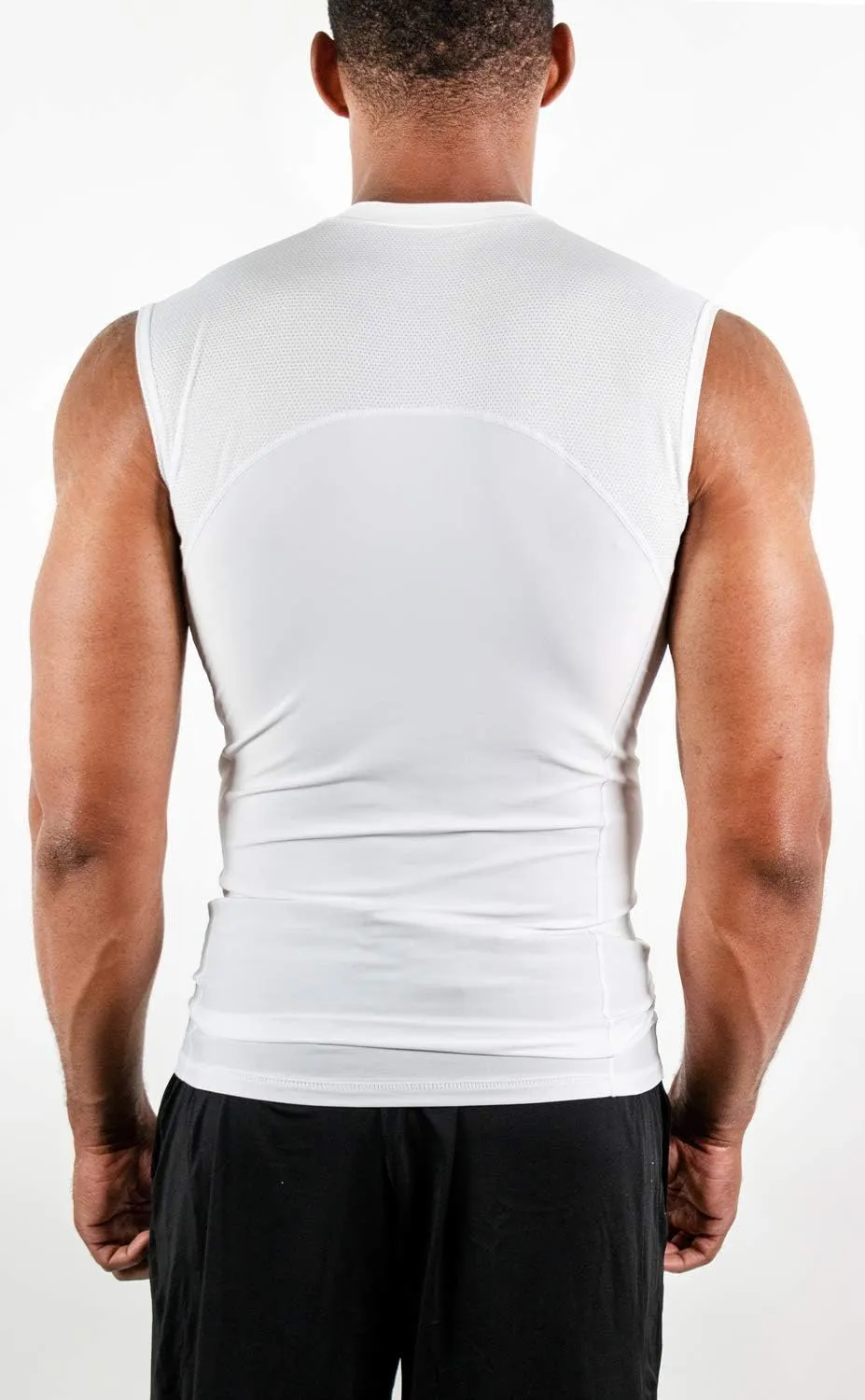 DEVOPS 3 Pack Men's Athletic Compression Shirts Sleeveless