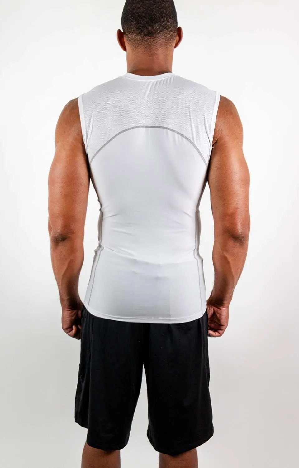 DEVOPS 3 Pack Men's Athletic Compression Shirts Sleeveless