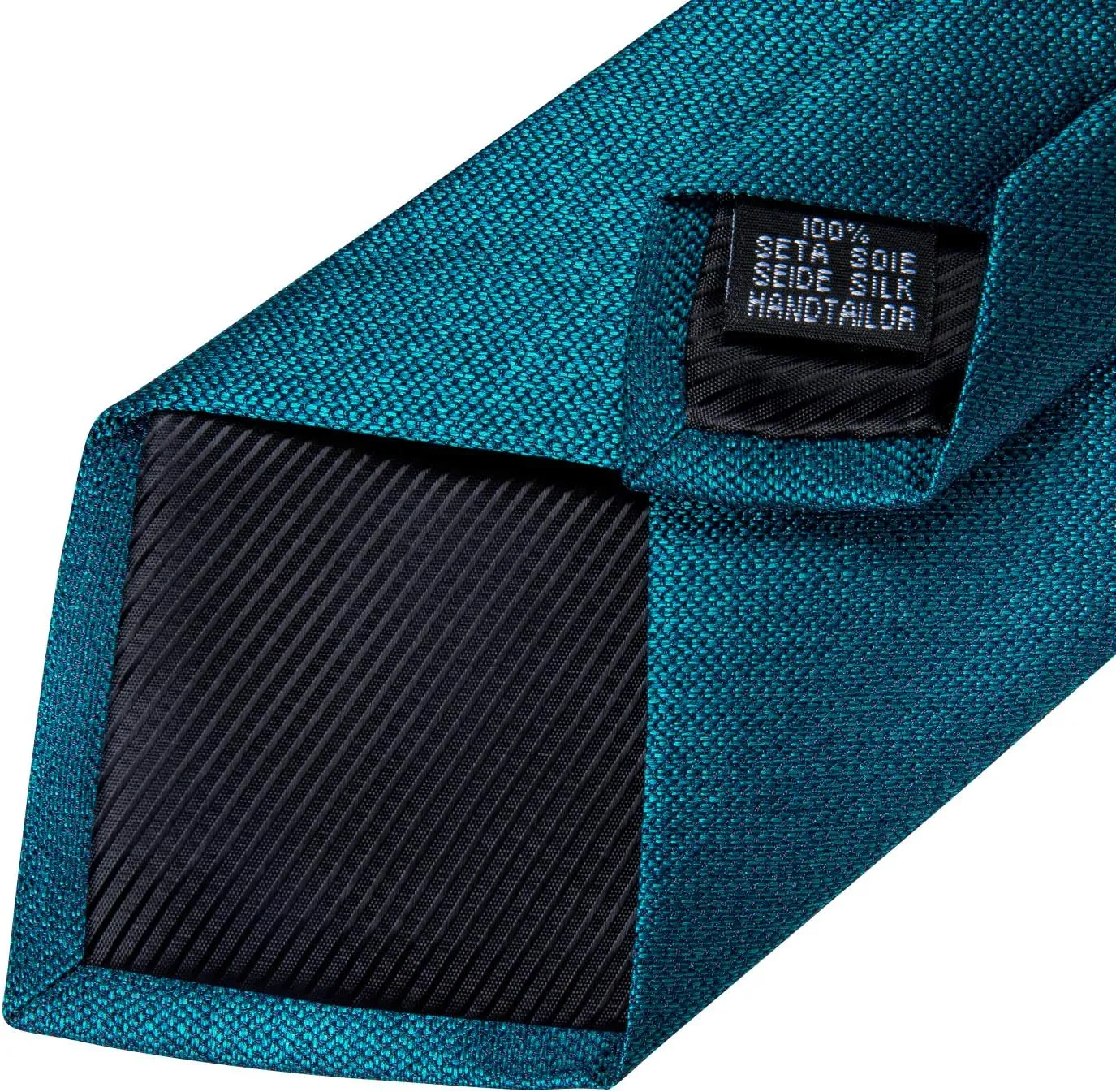 DiBanGu Mens Tie Set Silk Solid Paisley Necktie and Pocket Square Cufflinks Classic Formal Ties for Men Wedding Party