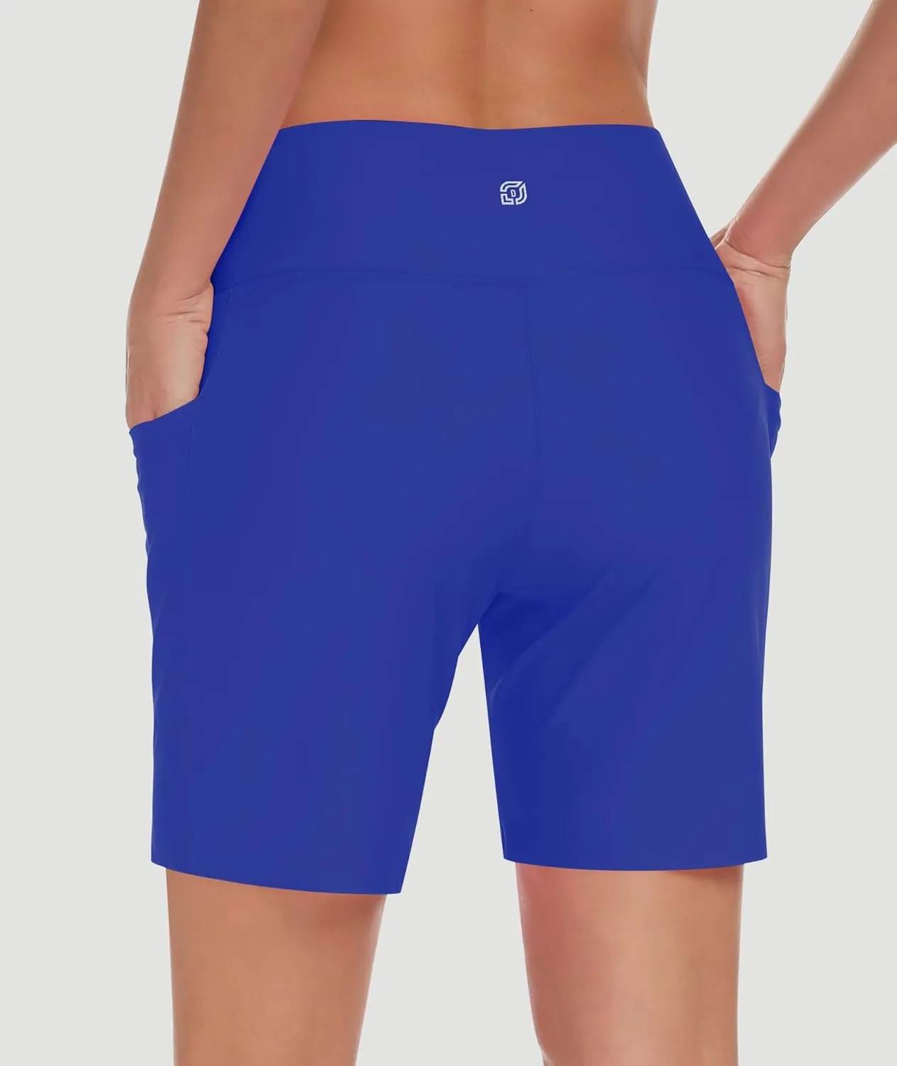 DIBAOLONG Women's Swim Shorts 7" High Waisted Quick Dry UPF 50  Beach Board Shorts for Women with Liner & Pockets