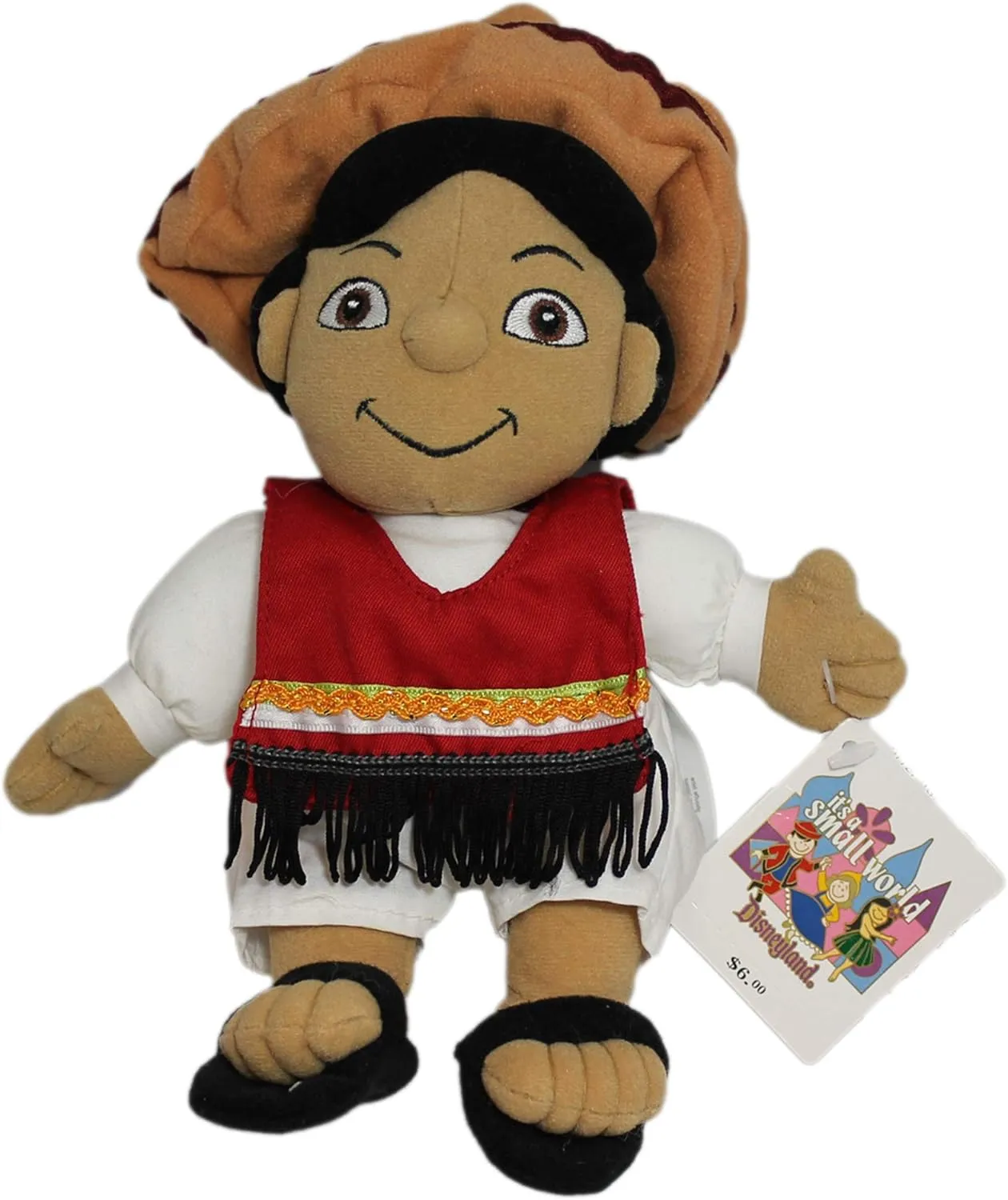 Disney Bean Bag Plush It's a Small World Mexico Boy