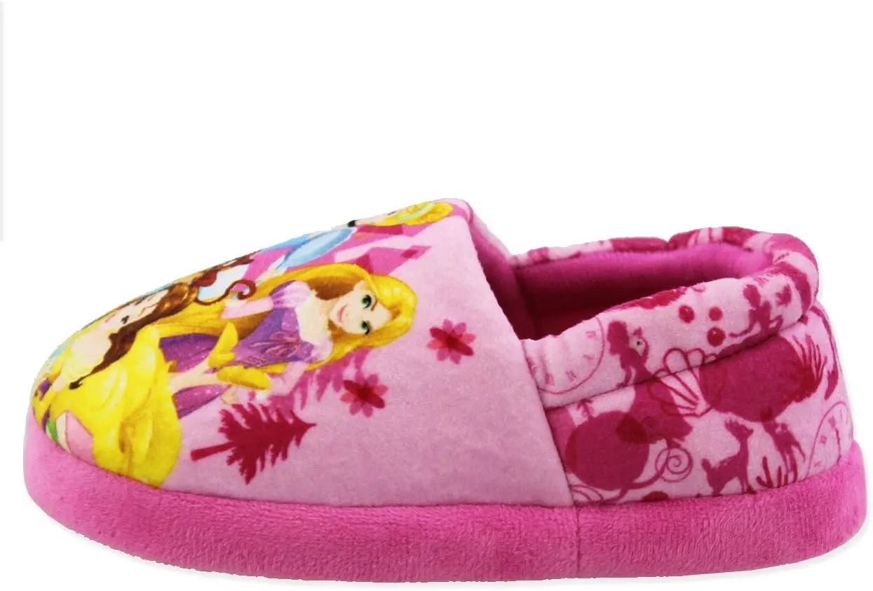 Disney Princess Girls Toddler Plush Aline Slippers