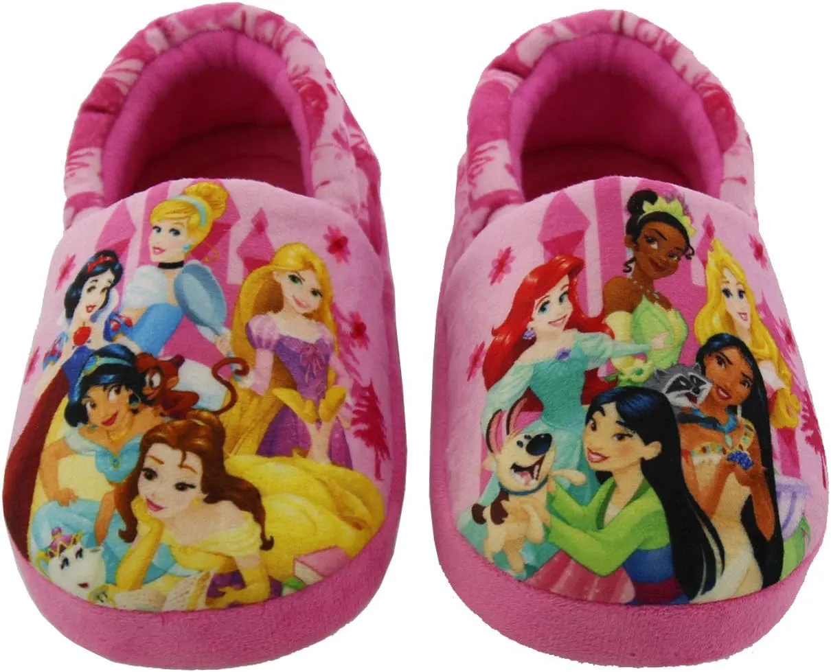 Disney Princess Girls Toddler Plush Aline Slippers