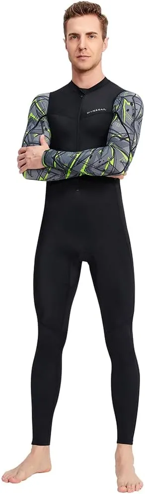 Dive Skins for Women Men Full Body Swimsuit Rash Guard Scuba Skin Thin Wetsuit, One Piece Long Sleeve Quick Dry Diving Skin UV Protection Surfing Spandex Wet Suit for Snorkeling Water Sport