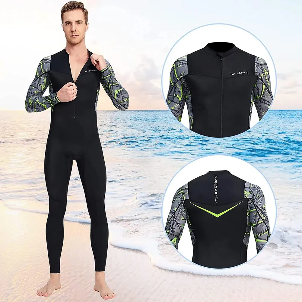 Dive Skins for Women Men Full Body Swimsuit Rash Guard Scuba Skin Thin Wetsuit, One Piece Long Sleeve Quick Dry Diving Skin UV Protection Surfing Spandex Wet Suit for Snorkeling Water Sport