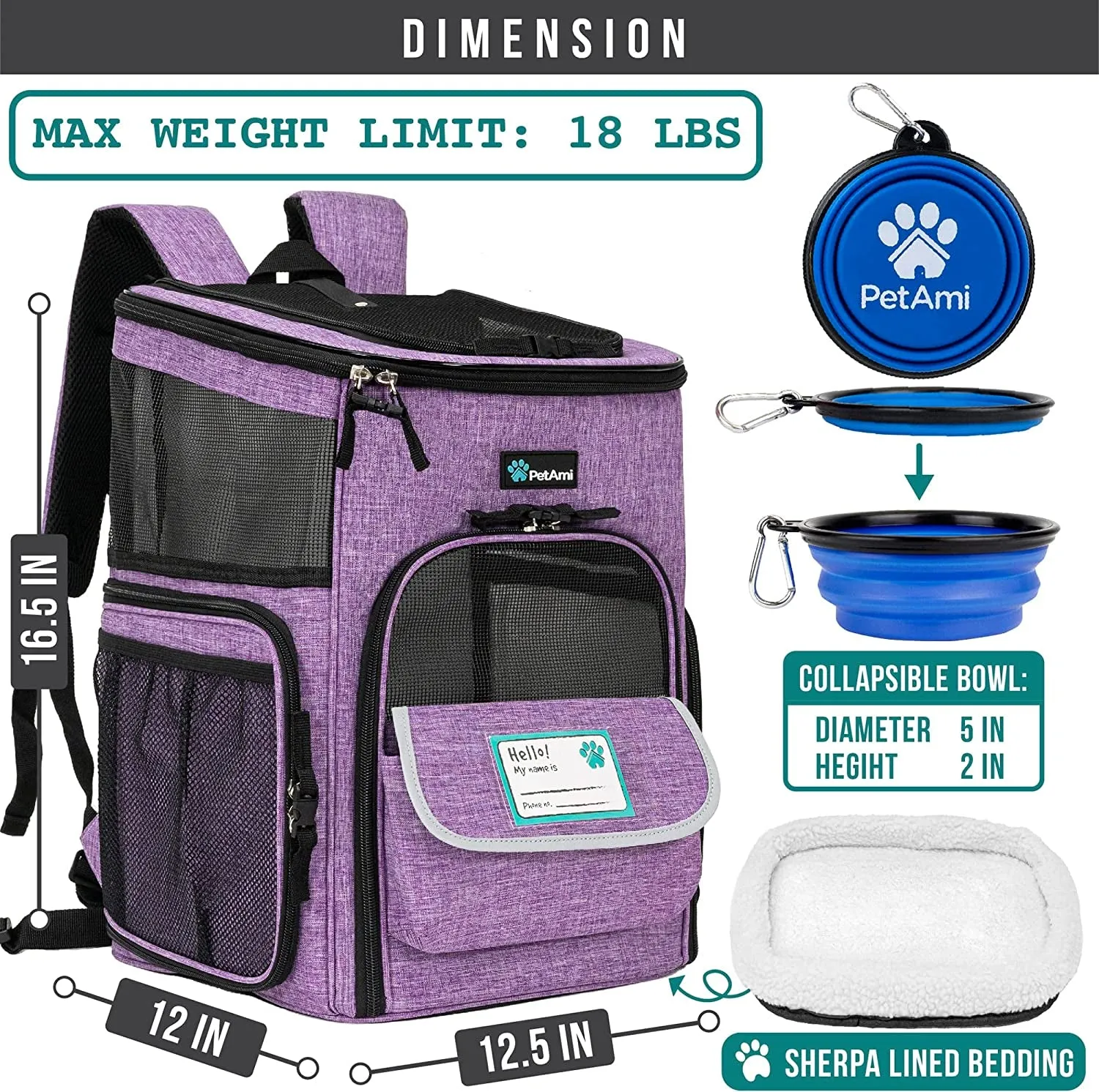 Dog & Cat Backpack Carrier