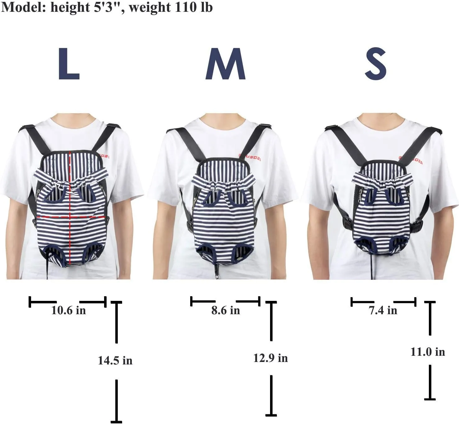 Dog Carrier Comfortable Legs Out Front Pet Carrier Backpack Cat Puppy Tote Holder Bag with Shoulder Strap and Sling for Outdoor Hiking Camping Cycling