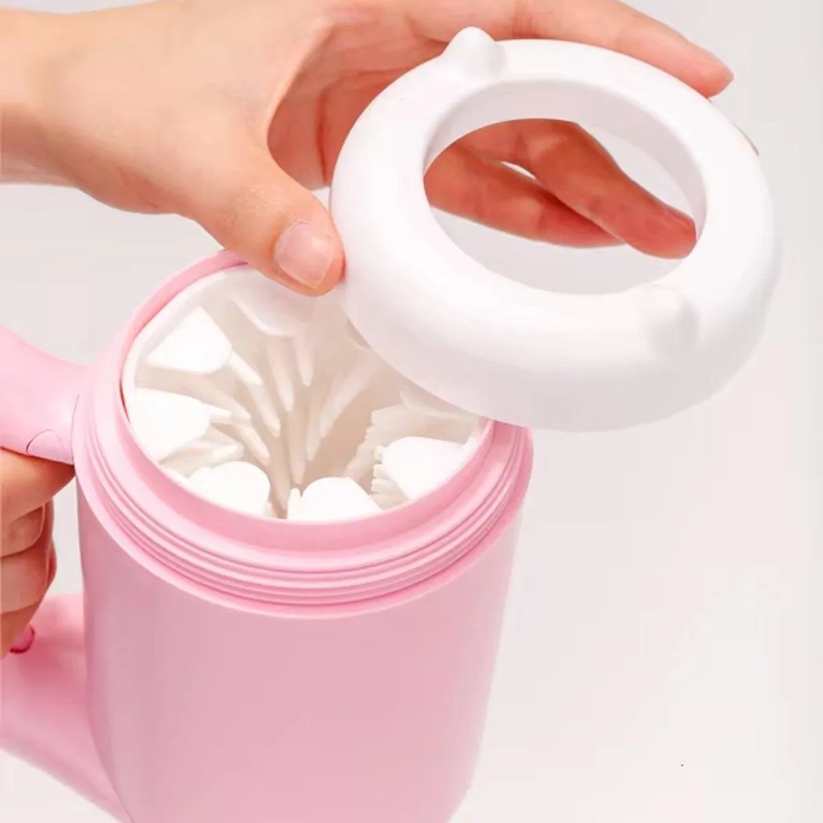 Dog Paw Cleaner Cup Pet Foot Washer Cat Paw Cleaning Brush for Home Travel Use