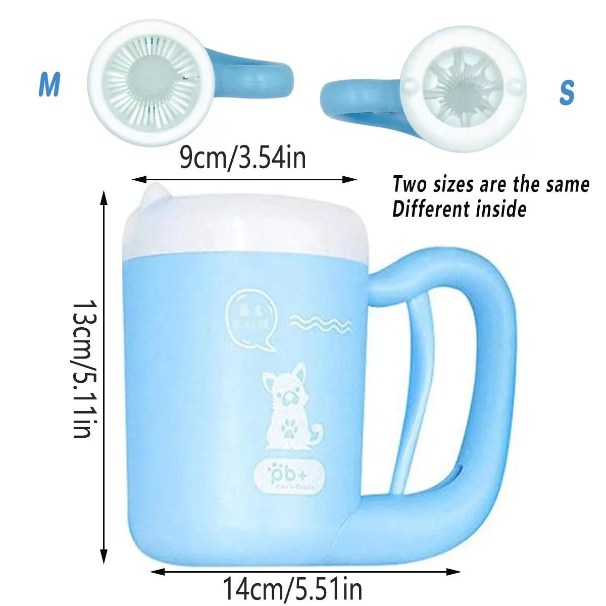 Dog Paw Cleaner Cup Pet Foot Washer Cat Paw Cleaning Brush for Home Travel Use