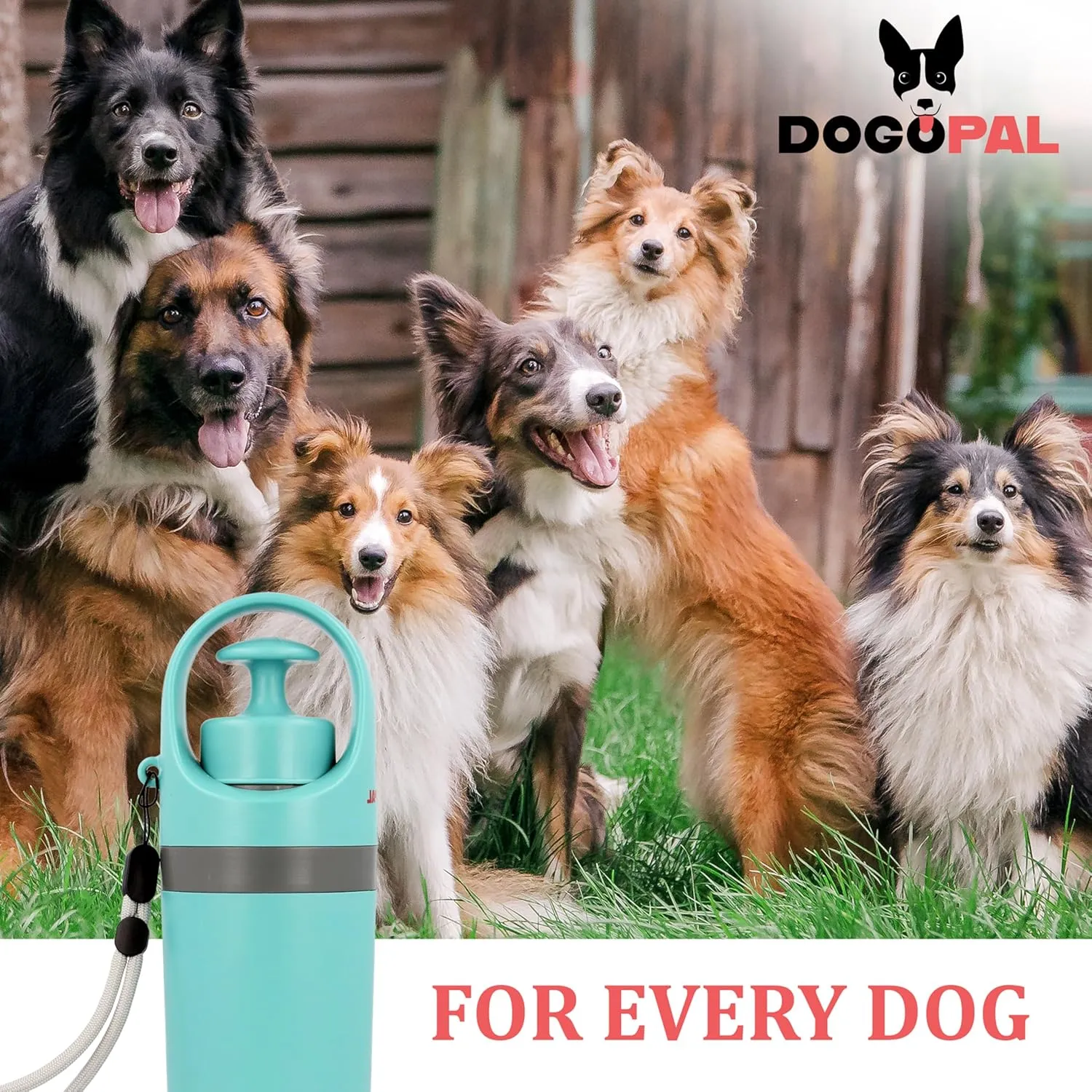 DOGOPAL 360 Portable Pooper Scooper with Bag Attachment & Dispenser – Lightweight Claw Poop Picker – Ideal for Small & Large Dogs – No-Touch, Hands-Free Waste Removal