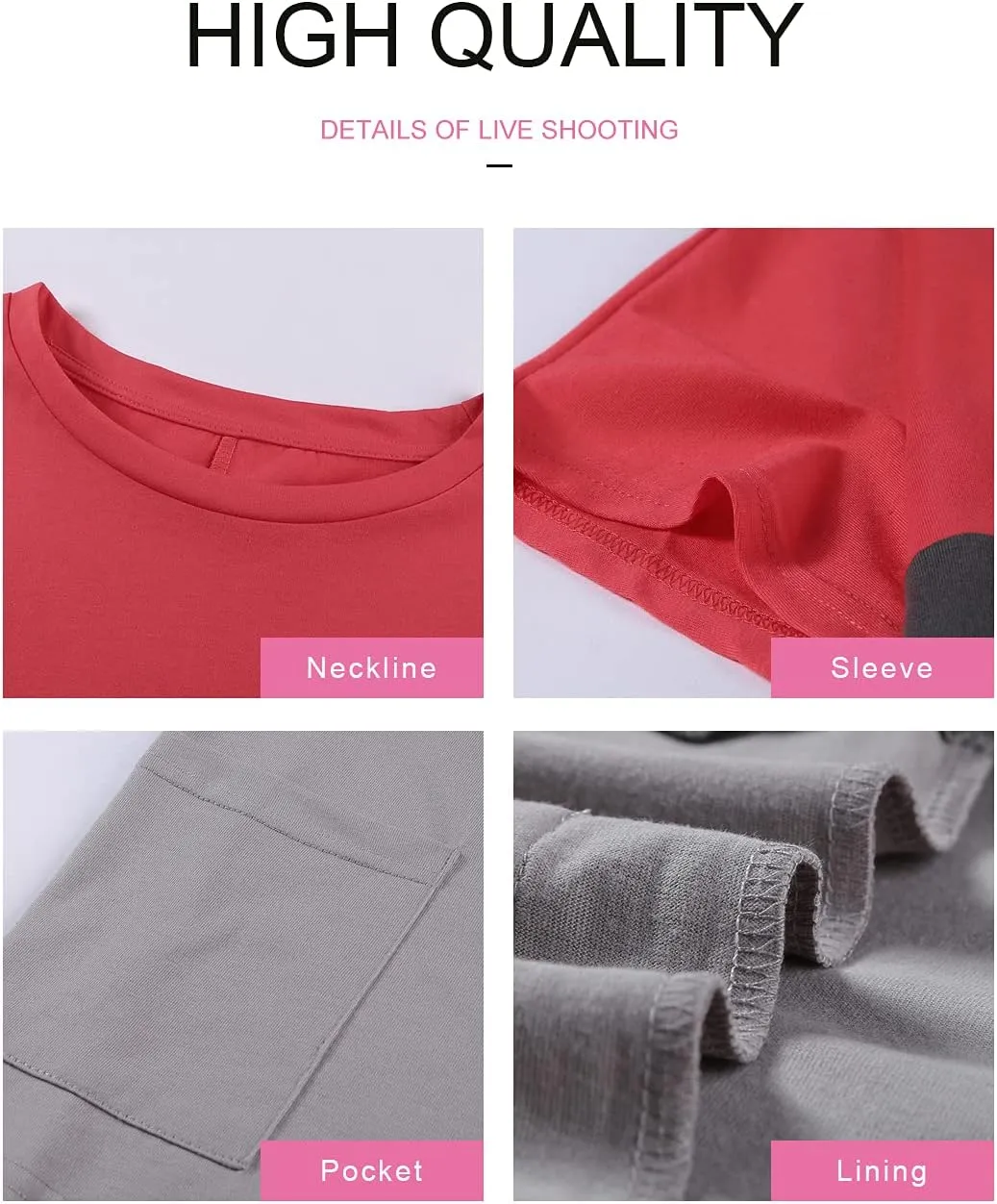 Dokotoo Womens Summer 2025 Casual Short Sleeve Shirts Loose Fit Oversized Tshirts Tunic Tops with Pockets