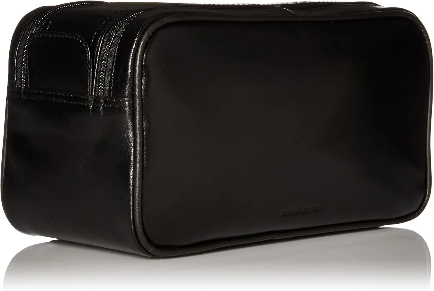 Dopp Men's Veneto Soft Sided Multi-Zip Travel Kit-Leather, Black, One Size