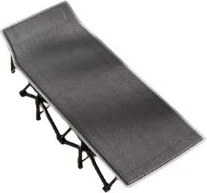 Double-Layer Oxford Cloth Camping Cot, Heavy Duty Steel Frame Guest Bed for Adults, Portable Folding Bed for Office Sleeping