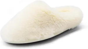 DREAM PAIRS Women's Plush Fuzzy Slip on Indoor Outdoor Winter House Slippers
