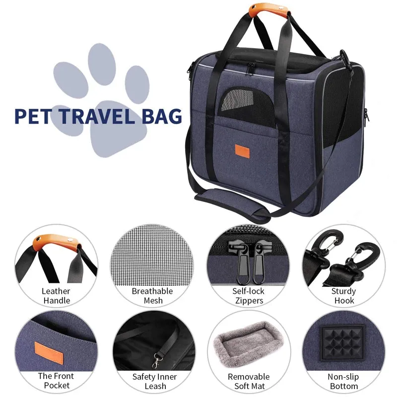Durable Safe Locking Zipper Pet Carrier