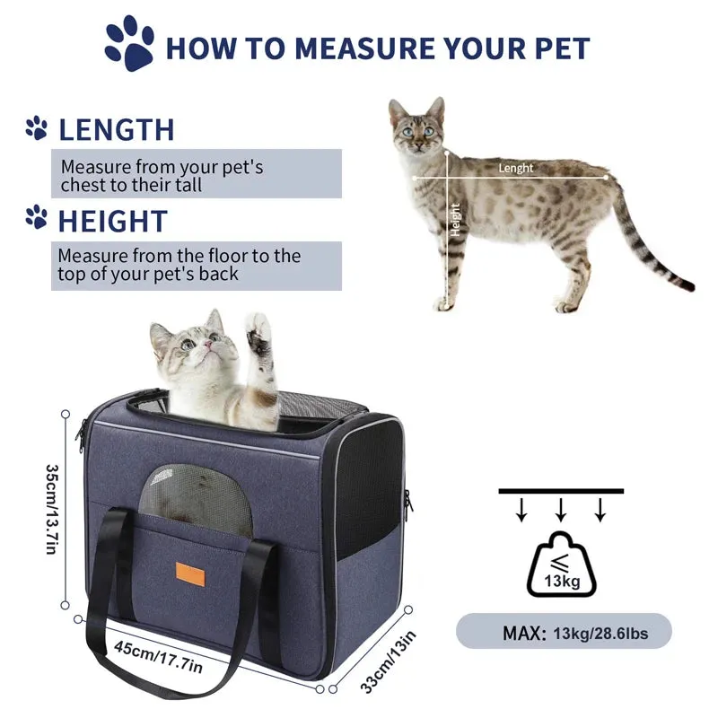 Durable Safe Locking Zipper Pet Carrier