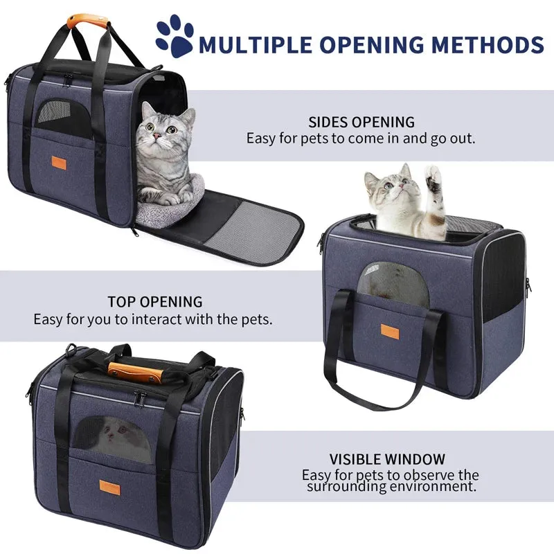 Durable Safe Locking Zipper Pet Carrier