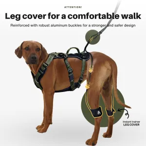 Easy Walk No Pull Dog Harness for Large Dogs, Heavy Duty Tactical Dog Harness with Handle, Easy Control and Training Better Leash Manners (Midnight Purple, Medium)