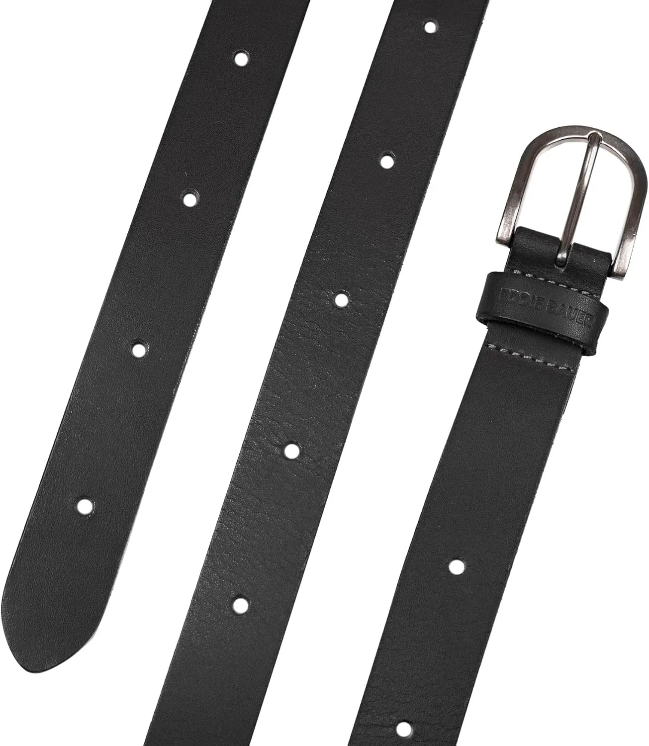 Eddie Bauer Women's Casual Leather Belts with Durable Metal Buckle